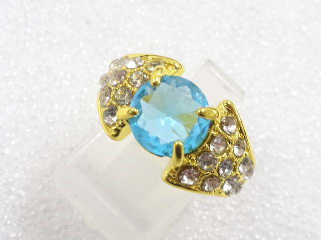 JAPANESE KIMONO / ANTIQUE COLORED STONE RING (SIZE 10.5)